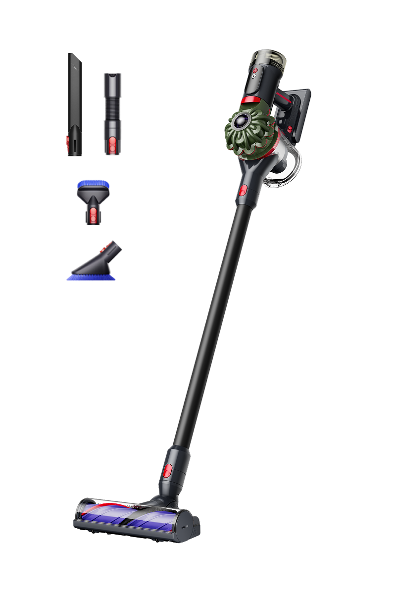 Dyson V8 Cyclone + Car Cleaning Kit exact-page-linked product studio artwork