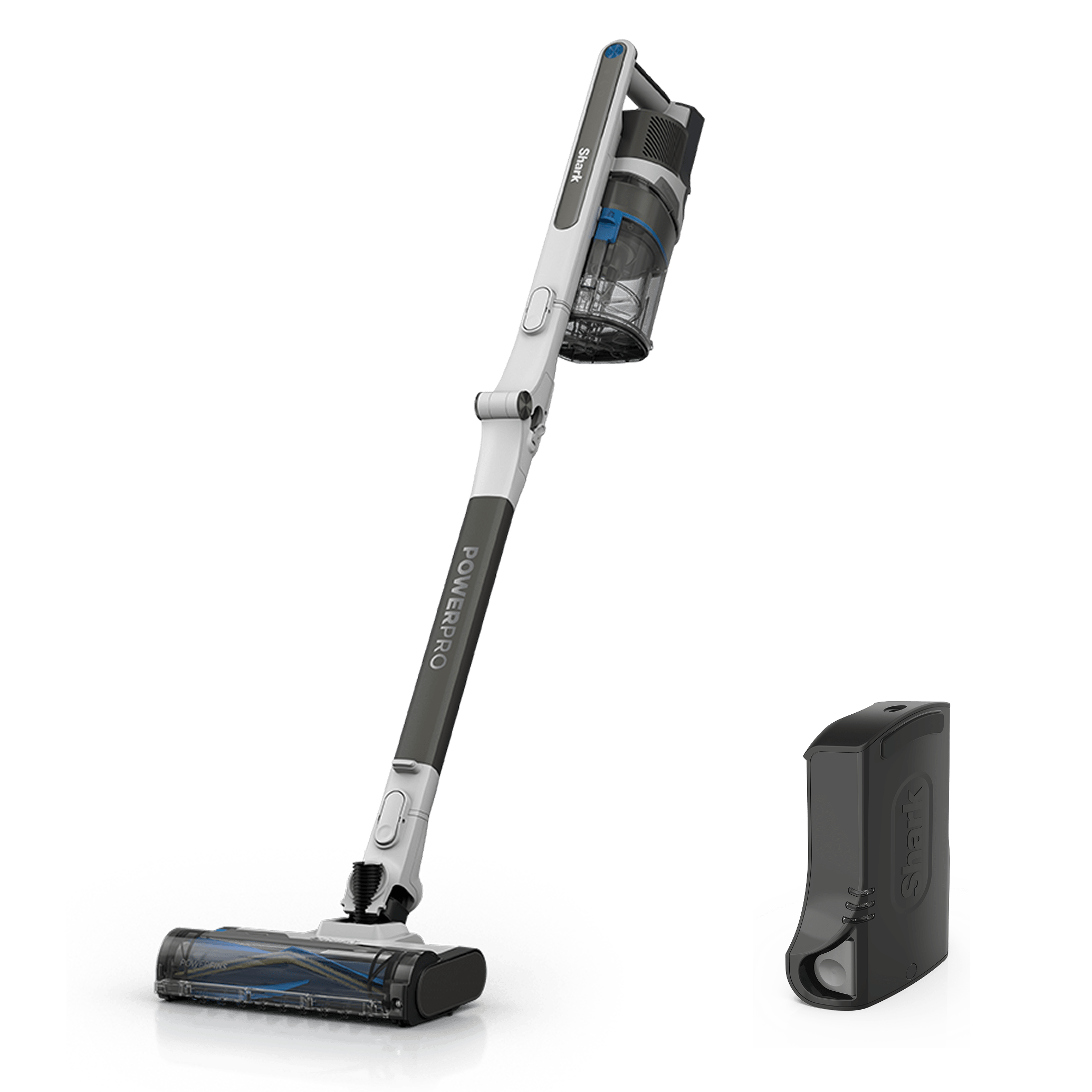 Shark PowerPro Flex Reveal Plus IZ382HBAT vacuum with extra removable battery, exact bundle illustration